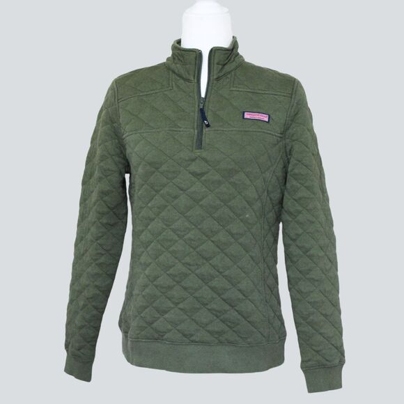 Vineyard Vines Tops - VINEYARD VINES Women's Diamond Quilted Pullover Shirt Size S